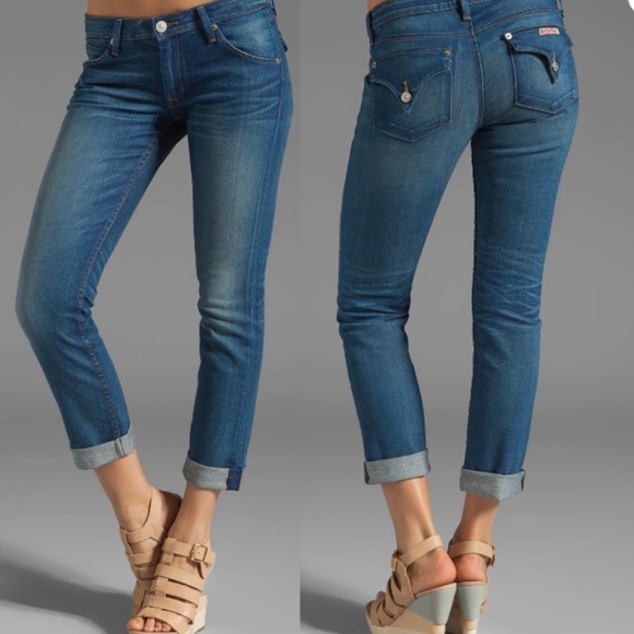 Hudson Jeans Denim - Hudson Bacara Crop Straight Cuffed Jeans